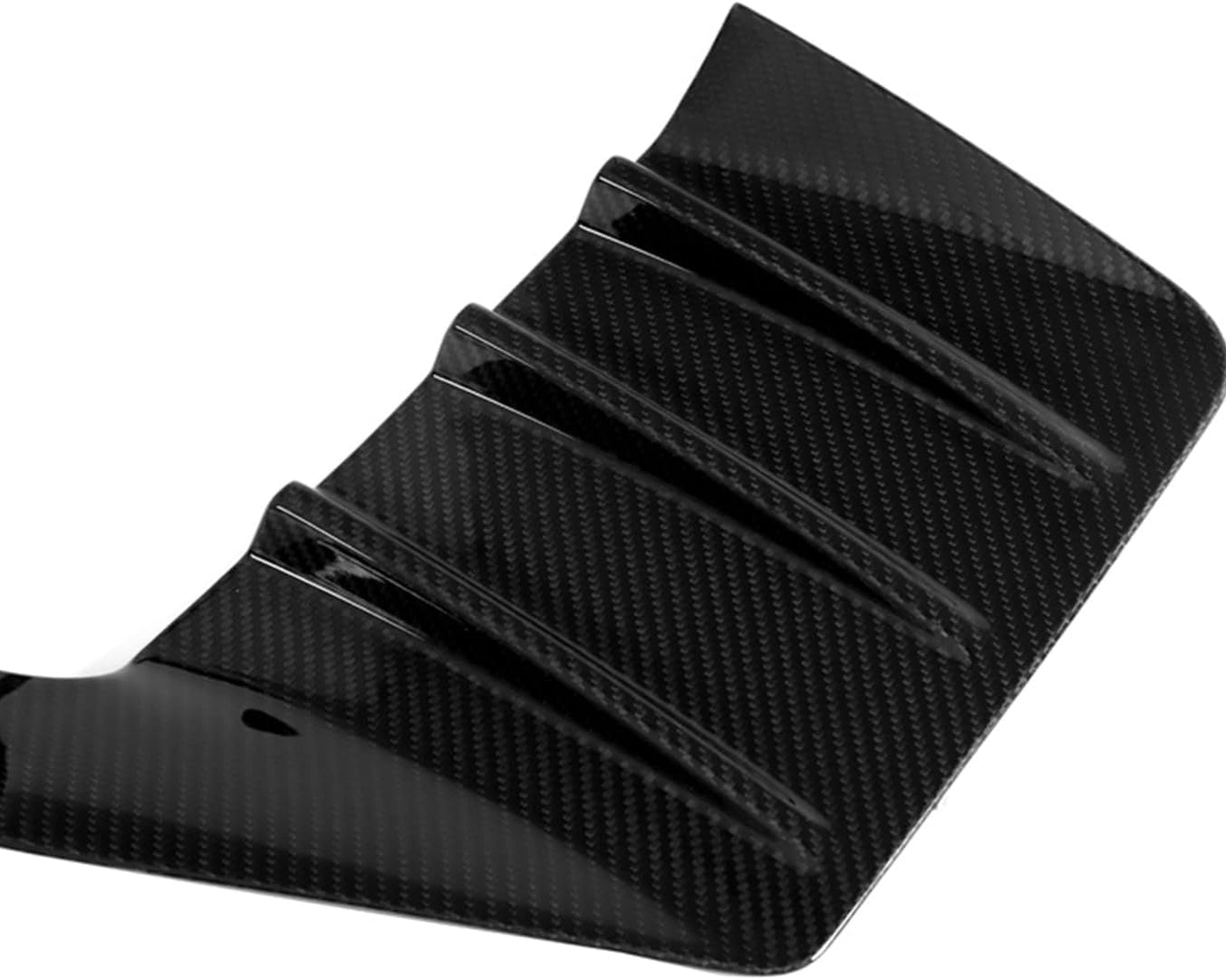 Compatible with 2023-2024 BMW G87 M2 Rear Bumper Side Fins, M Performance Style Diffuser Vent Canards Cover Dry Carbon Fiber Garnish Splitter Trim Pair
