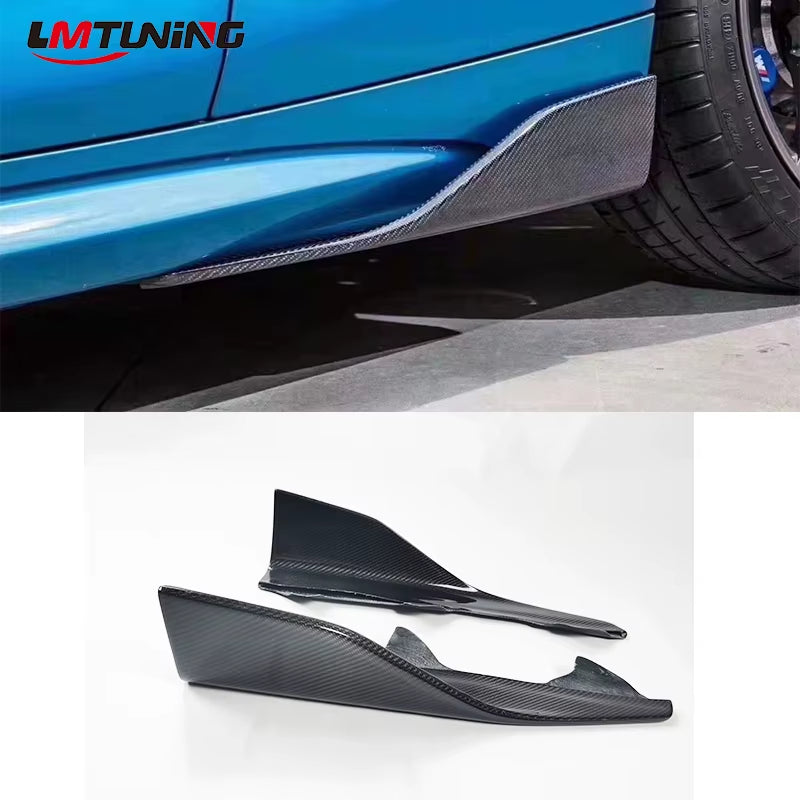 Carbon Fiber / FRP Side Skirts Splitters Cupwings Winglets for BMW 2 Series F87 M2 M2C Competition 2016 - 2020 2015 2017 Canards