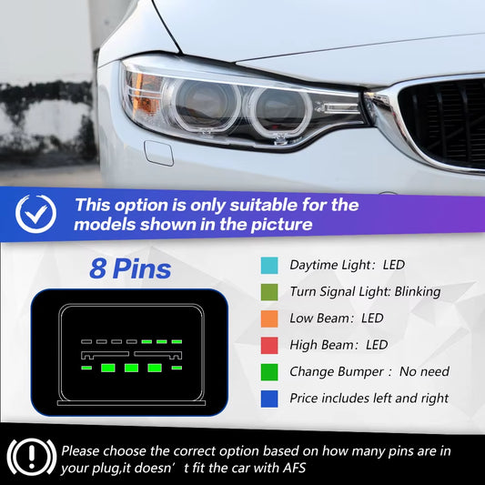 Car Lights for BMW F32 F36 M4 LED Headlight 2013-2019 425I F82 Head Lamp Drl Projector Lens Automotive Accessories