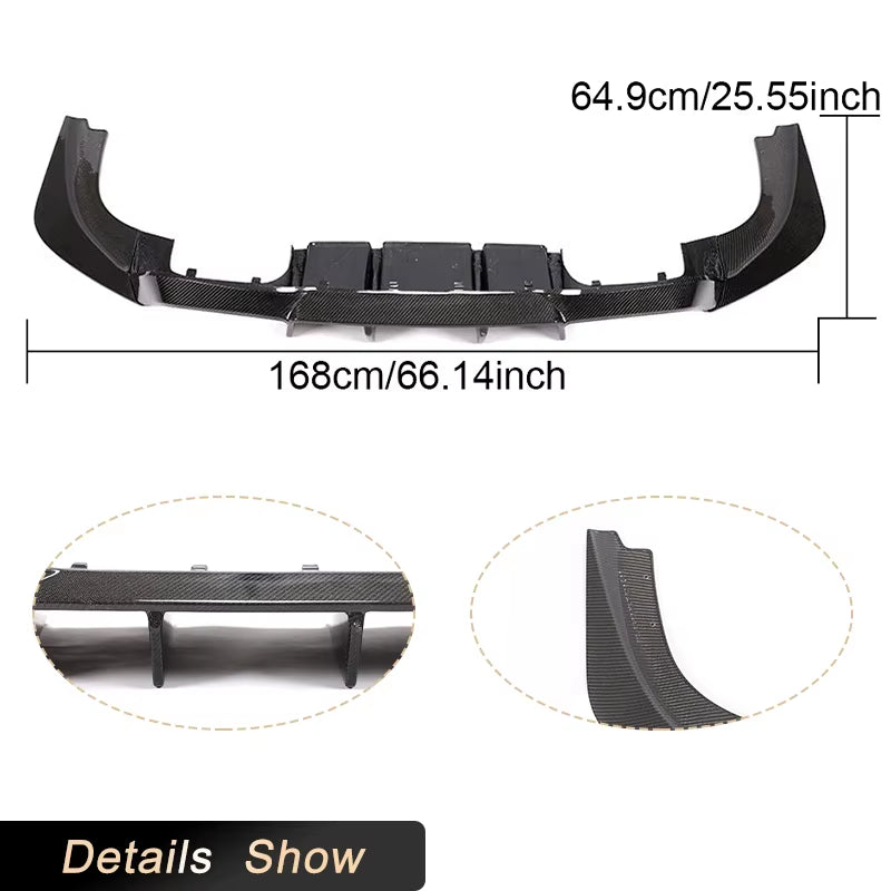 Car Rear Diffuser Lip for BMW 2 Series F87 M2 M2C Competition 2016-2018 Carbon Fiber/Frp Rear Bumper Diffuser Lip Chin Splitters