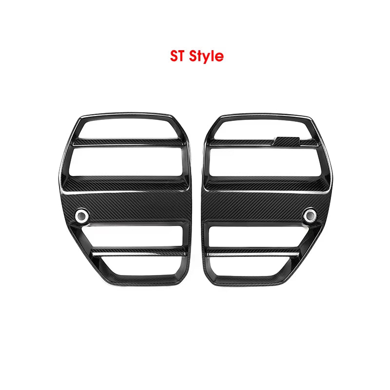 Bumper Racing Grills for BMW G80 G81 M3 G82 G83 M4 2021-In Real Carbon Fiber Front Kidney Grille Xdrive Competition Auto Fitment