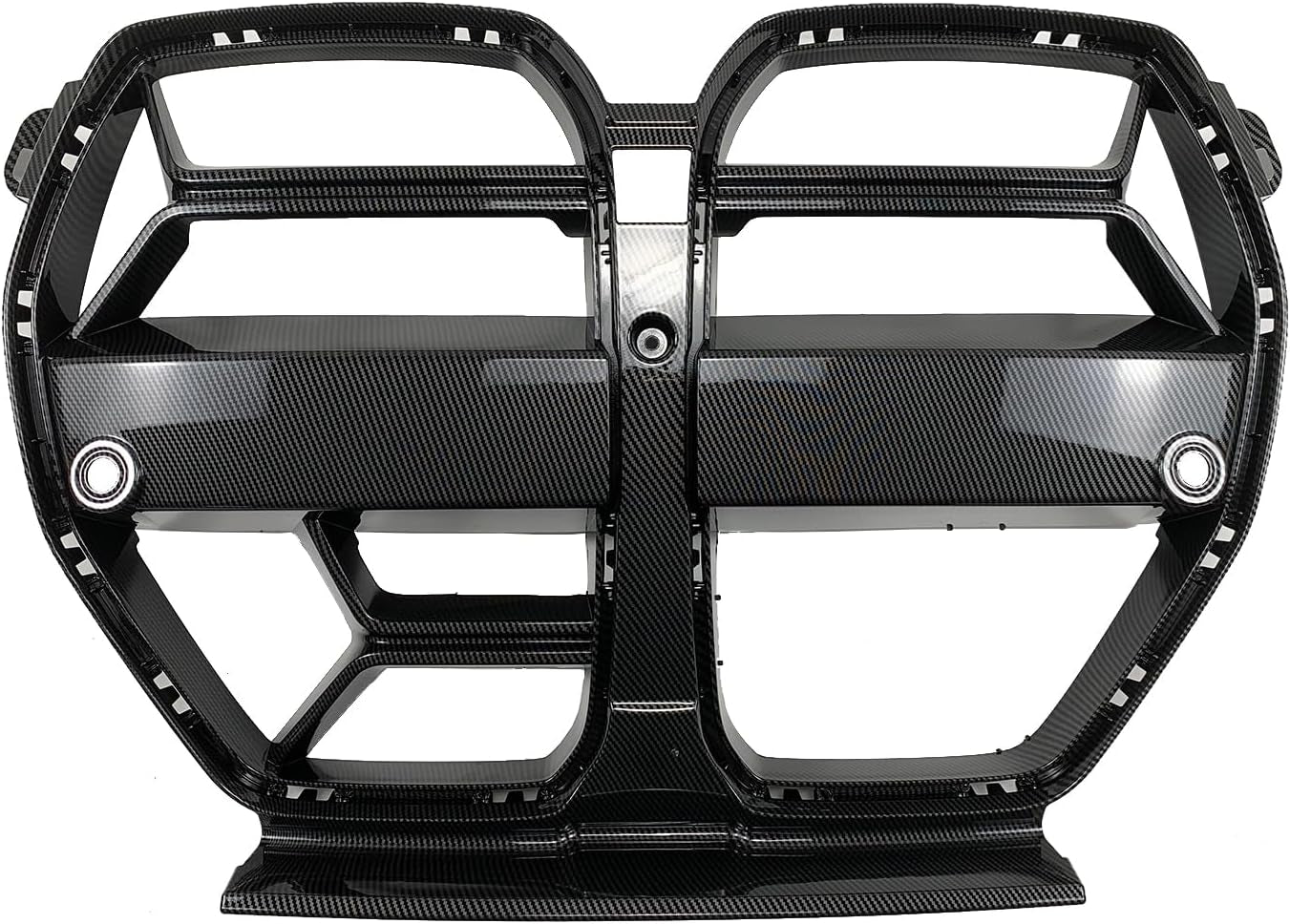 CSL Style Front Bumper Grill Kidney Grille Compatible with BMW G80 M3 G82 M4 2021-2023 Replacement Grille Carbon Fiber Painted