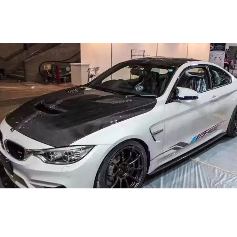Var Style F80 M3 Car Carbon Fiber Front Engine Hood Vented Bonnet for Bmws M3 M4 F82 F80 F83