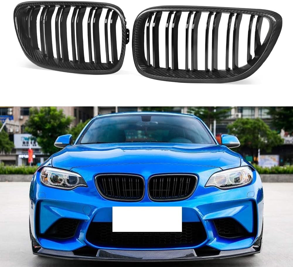 For BMW 2 Series F22 F23 220I 228I 230I M235I F87 M2 2014-2020 Carbon Fiber Front Kidney Grille Grill