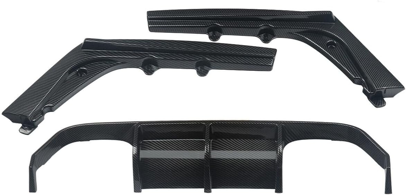 Rear Lip Bumper Diffuser Rear Diffuser Compatible with BMW F80 M3 & F82 F83 M4 2015-2020 Rear Bumper Lip Splitter (Carbon Fiber Look)