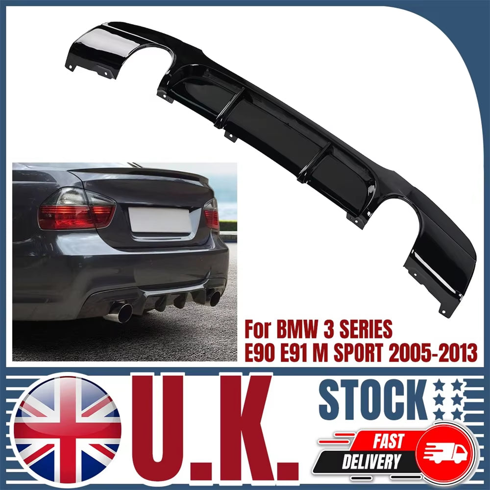For BMW 3 SERIES E90 E91 335I M SPORT Rear Diffuser Splitter Valance Style 05-13 Accessories Auto Exterior Modification Parts