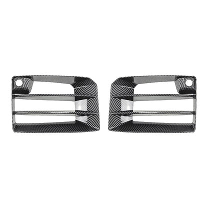 Front Bumper Air Duct Trim Carbon Fiber Look/Gloss Black  - G87 M2 