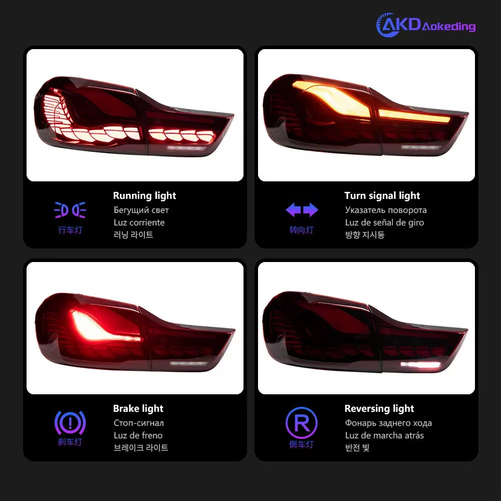 Car Styling Taillights for BMW the 4 Series F32 F36 F82 M4 GTS LED Tail Light 2013-2019 Tail Lamp DRL Rear Turn Signal Automoti