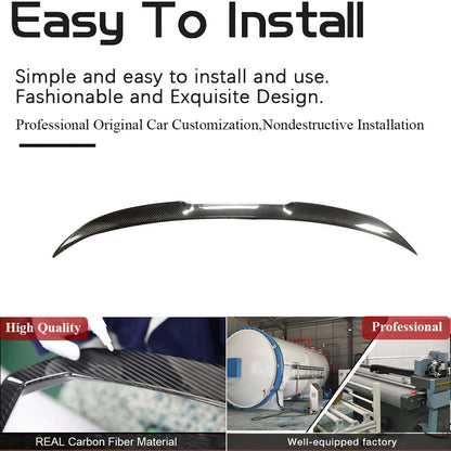 For BMW G42 G87 M240I 220I M2 Coupe 2022-2025 Rear Trunk Spoiler Wing DRY CARBON