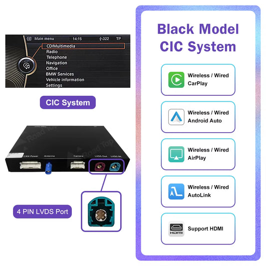 Wireless Carplay for BMW 3 Series E90 E91 E92 E93 5 Series E60 E61 2008-2013 Android Auto Carplay Mirror Link Airplay Car Play