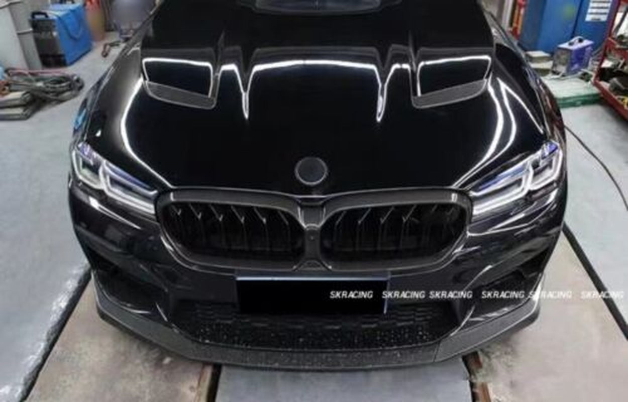 Real Carbon Fiber Front Grille Grill Cover for BMW 5 Series M5 F90 2021-2023