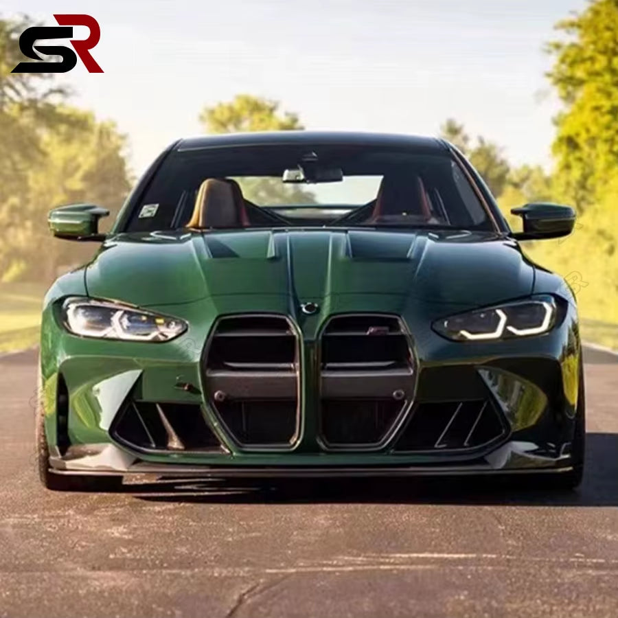 For BMW M3 M4 G80 G82 G83 2021+ Perforated Carbon Fiber Front Hood Hood Vent Cover Auto Accessories Body Kits