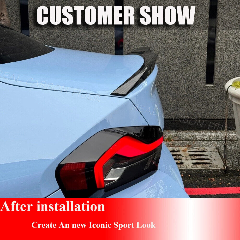 For BMW G42 G87 M240I 220I M2 Coupe 2022-2025 Rear Trunk Spoiler Wing DRY CARBON