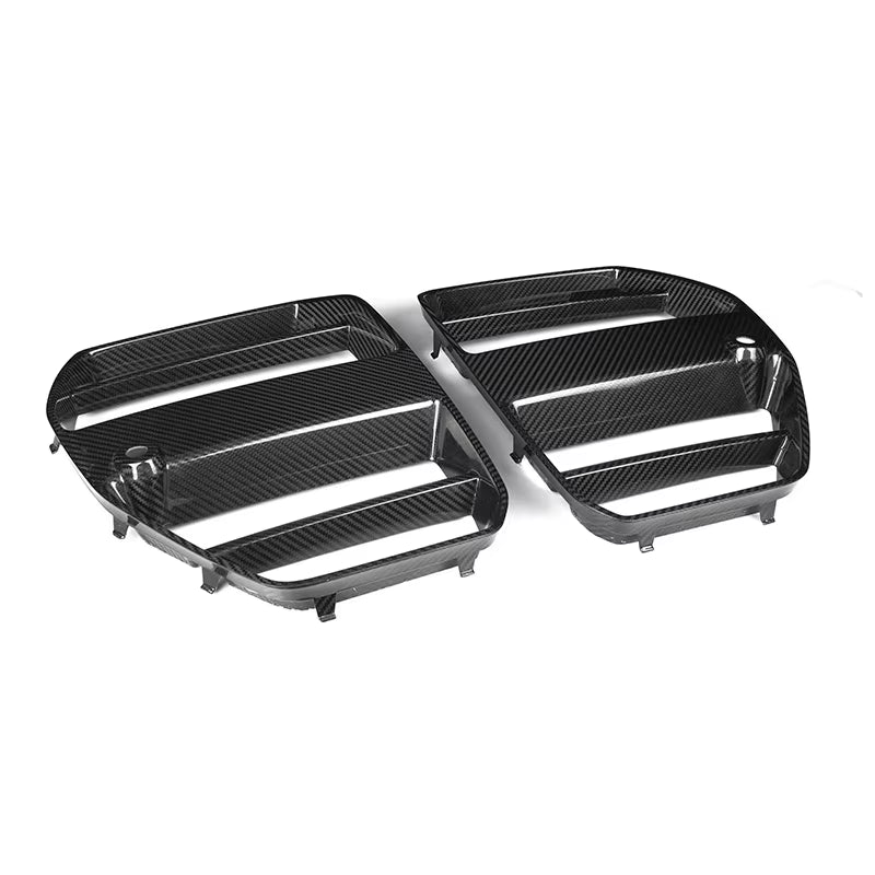 Bumper Racing Grills for BMW G80 G81 M3 G82 G83 M4 2021-In Real Carbon Fiber Front Kidney Grille Xdrive Competition Auto Fitment