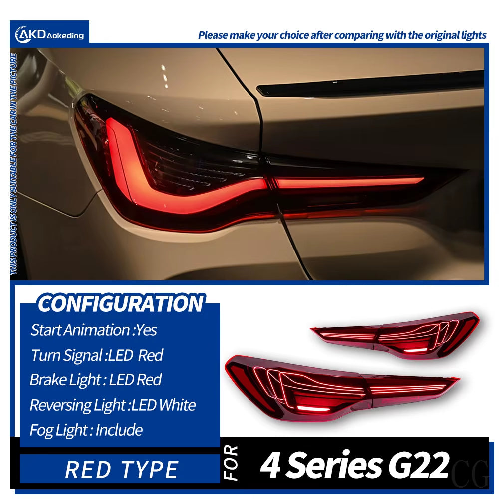 Taillights for 4 Series M4 G22 G23 G26 G82 Laser Head Diode Running Light Fiber Optic Diode Tail Light Assembly
