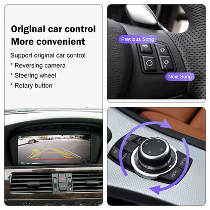 Wireless Carplay for BMW 3 Series E90 E91 E92 E93 5 Series E60 E61 2008-2013 Android Auto Carplay Mirror Link Airplay Car Play