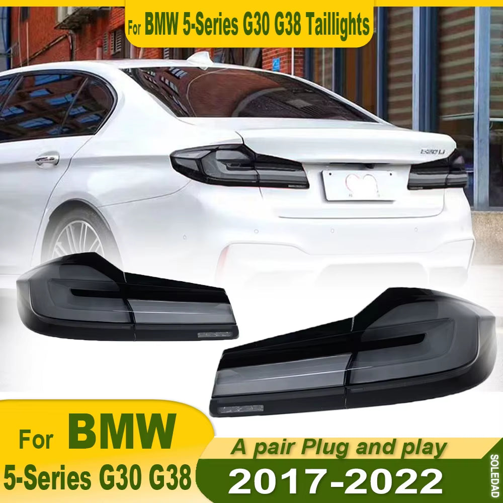 Car LED LCI Tail Lights for BMW G38 G30 M5 F90 2017 2018 2019 2020 2021 2022 DRL Fog Rear Trailer Lamps Turning Signal Voiture