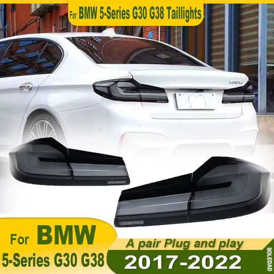 Car LED LCI Tail Lights for BMW G38 G30 M5 F90 2017 2018 2019 2020 2021 2022 DRL Fog Rear Trailer Lamps Turning Signal Voiture