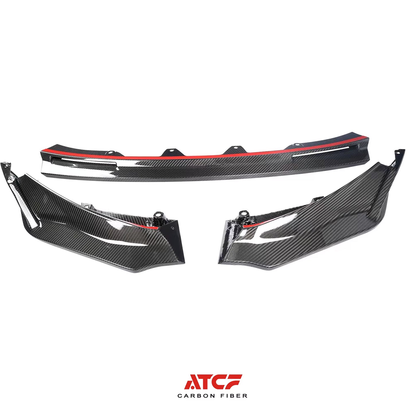 For BMW M4 G82 G83 M3 G80 Dry Carbon V Style Front Lip