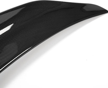 Trunk Spoiler Compatible with 2014-2021 BMW F22 2 Series 2 Door Coupe Model Only 2016-2021 F87 M2 Model Wing Lip Rear Trunk Lid Plastic Carbon Fiber Color