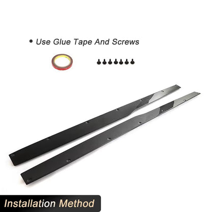 Car Side Skirts Extension Carbon Fiber for BMW F80 M3 Sedan 4-Door 2014-2019 Racing Side Door Bumper Apron Lip Skirt Body Kits