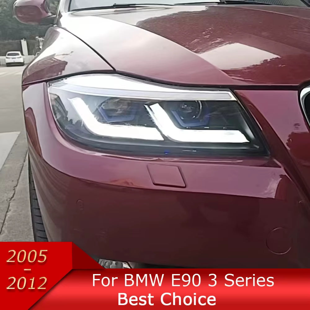 Car Lights for BMW E90 3 Series 2005-2012 LED Auto Headlight Assembly 318I 320I 325I Upgrade Laser Kit Design Tool Accessories