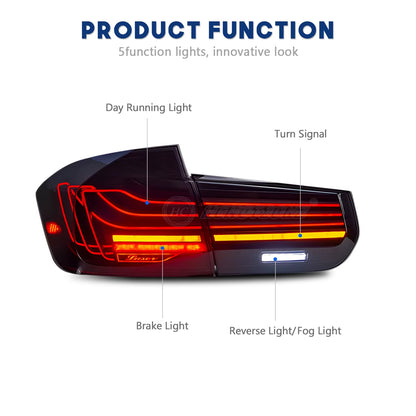 LED Tail Lights for BMW 3 Series 2013-2018 M3 F80 F30 Animation DRL Car Back Rear Lamps Assembly CLS Design