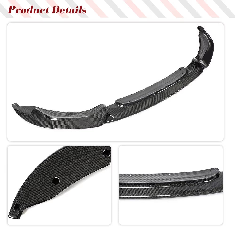 Carbon Fiber Car Front Bumper Lip Car Body Kits for BMW F80 M3 F82 F83 M4 2014-2019 Car Front Chin Spoiler Front Lip Spoiler