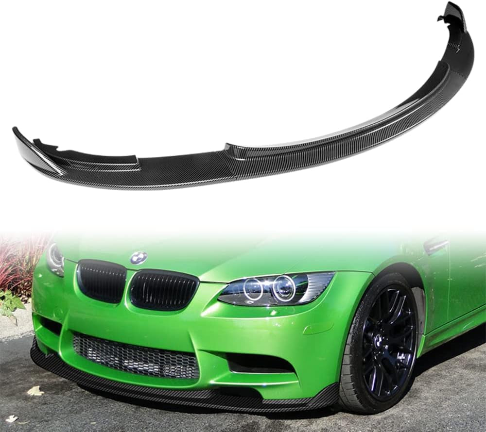 , Front Bumper Lip Fit for Compatible with 2008-2013 BMW E90/E92/E93 (M3 Models Only), Front Bumper Lip Spoiler Air Chin Body Kit Splitter, Stp-Style (Glossy White)