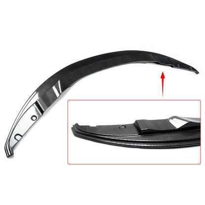 1X for 07-13 BMW E92 E93 M3 Carbon Fiber Style Front Bumper Lip Splitter Spoiler