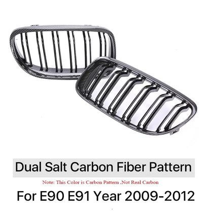 Carbon Grills Cover Front Bottom Bumper Kindly Facelift M Style Grille for BMW 3 Series E90 E91 2009-2012 LCI 328I 330I 335I
