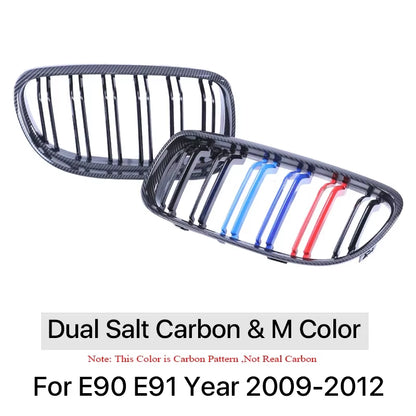 Carbon Grills Cover Front Bottom Bumper Kindly Facelift M Style Grille for BMW 3 Series E90 E91 2009-2012 LCI 328I 330I 335I