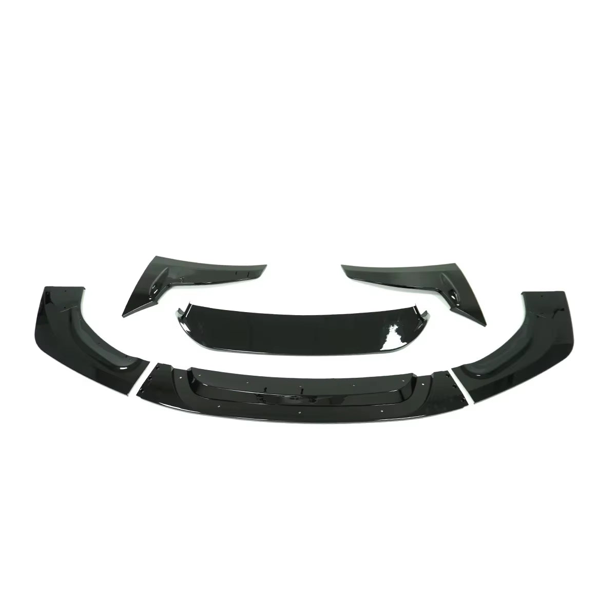 For BMW F80 M3 F82 F83 M4 2015-202 Front Bumper Lip Spoiler Splitter Body Kit Cars Accessories Carbon Fiber Print Glossy Black