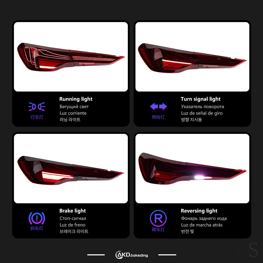 Taillights for 4 Series M4 G22 G23 G26 G82 Laser Head Diode Running Light Fiber Optic Diode Tail Light Assembly